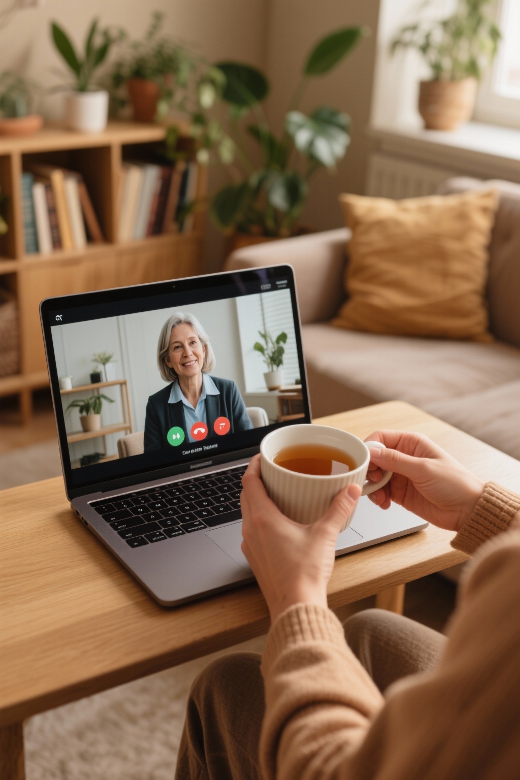 Online therapy session